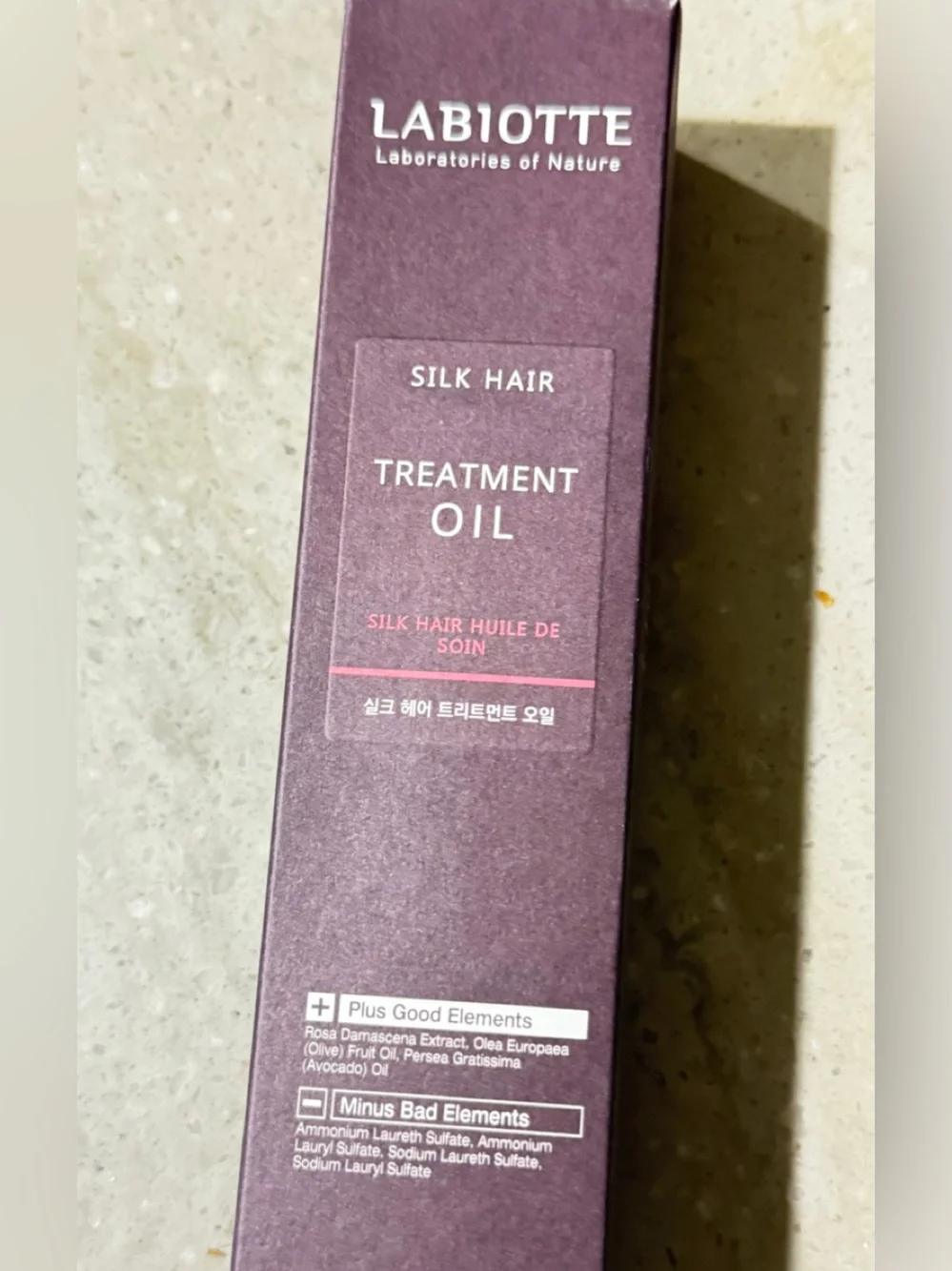 Treatment Oil - Purple NWT  LABIOTTE SILK HAIR TREATMENT OIL 150/5.07 Oz K